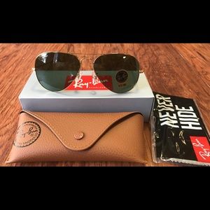 Ray-Ban G15 Classic Aviator Sunglasses -Gold